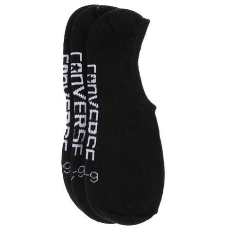 Converse Invisible Sock 3 Pack Black 1 Converse Invisible Sock 3 Pack Black