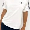 ADIDAS 3 Stripe Tee White