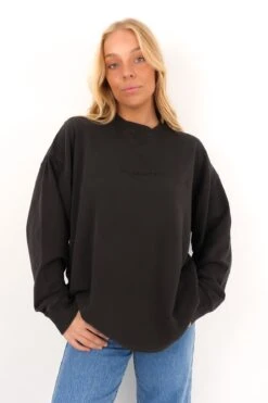 AAE Washed Relaxed Crew Washed Black