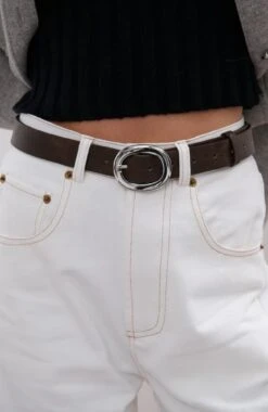 Molly Belt Brown Silver