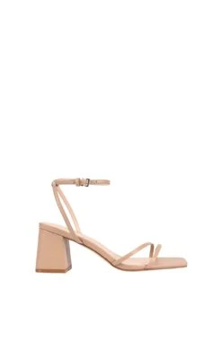 Stevie Block Heel Sandal Beige