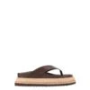 Theo Platform Thongs Chocolate Brown