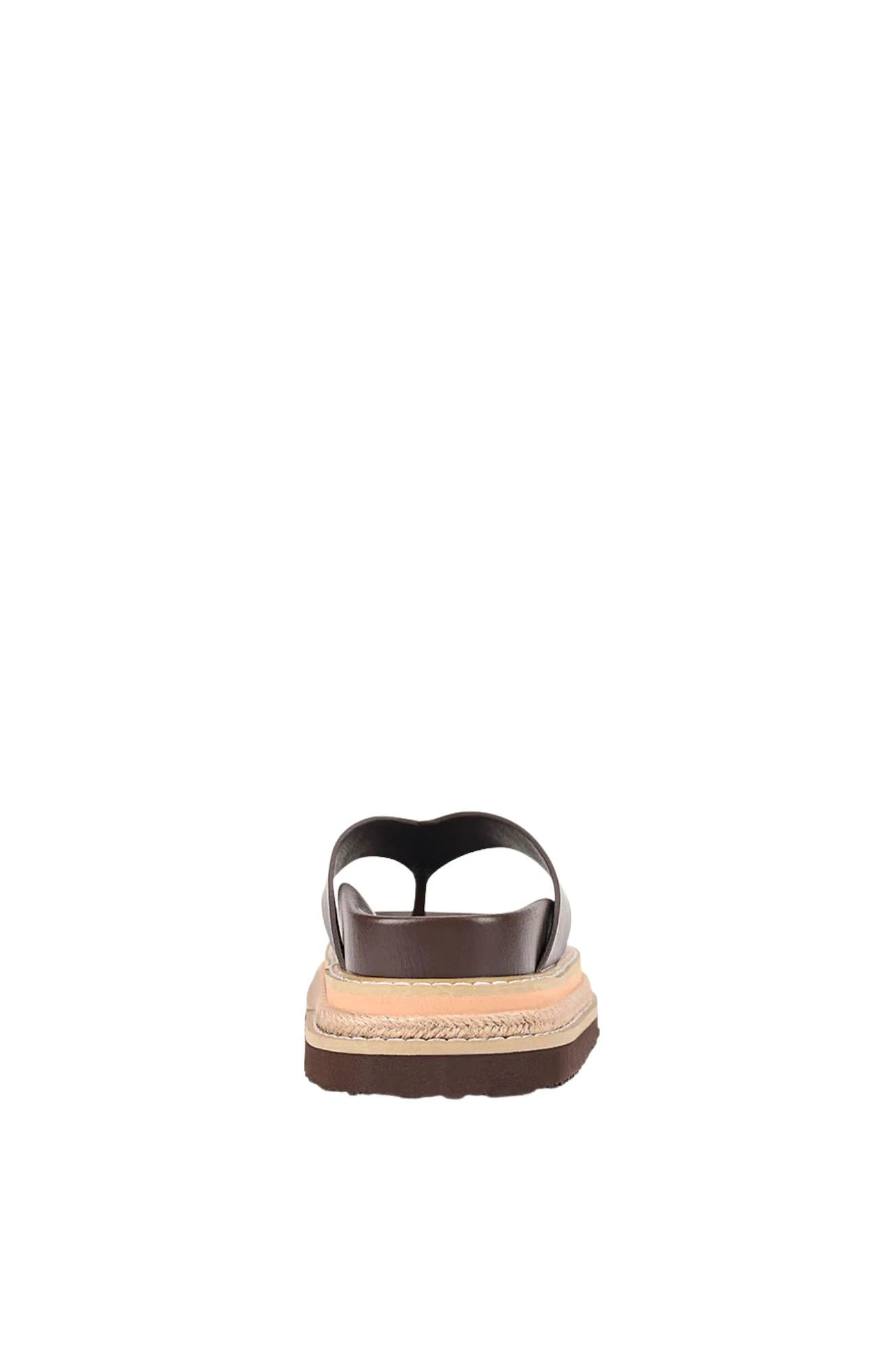 Theo Platform Thongs Chocolate Brown 3 Theo Platform Thongs Chocolate Brown - Image 3