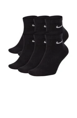 Nike Everyday Cushioned Ankle Socks 6PK Black