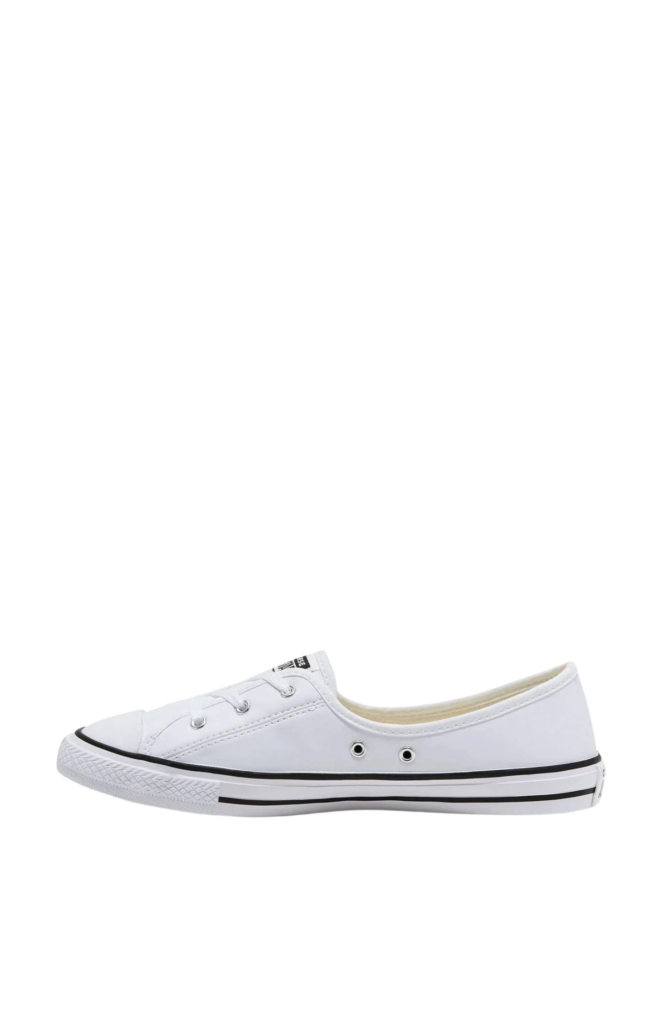 Converse Chuck Taylor All Star Ballet Lace Faux Leather Slip White 2 Converse Chuck Taylor All Star Ballet Lace Faux Leather Slip White - Image 2