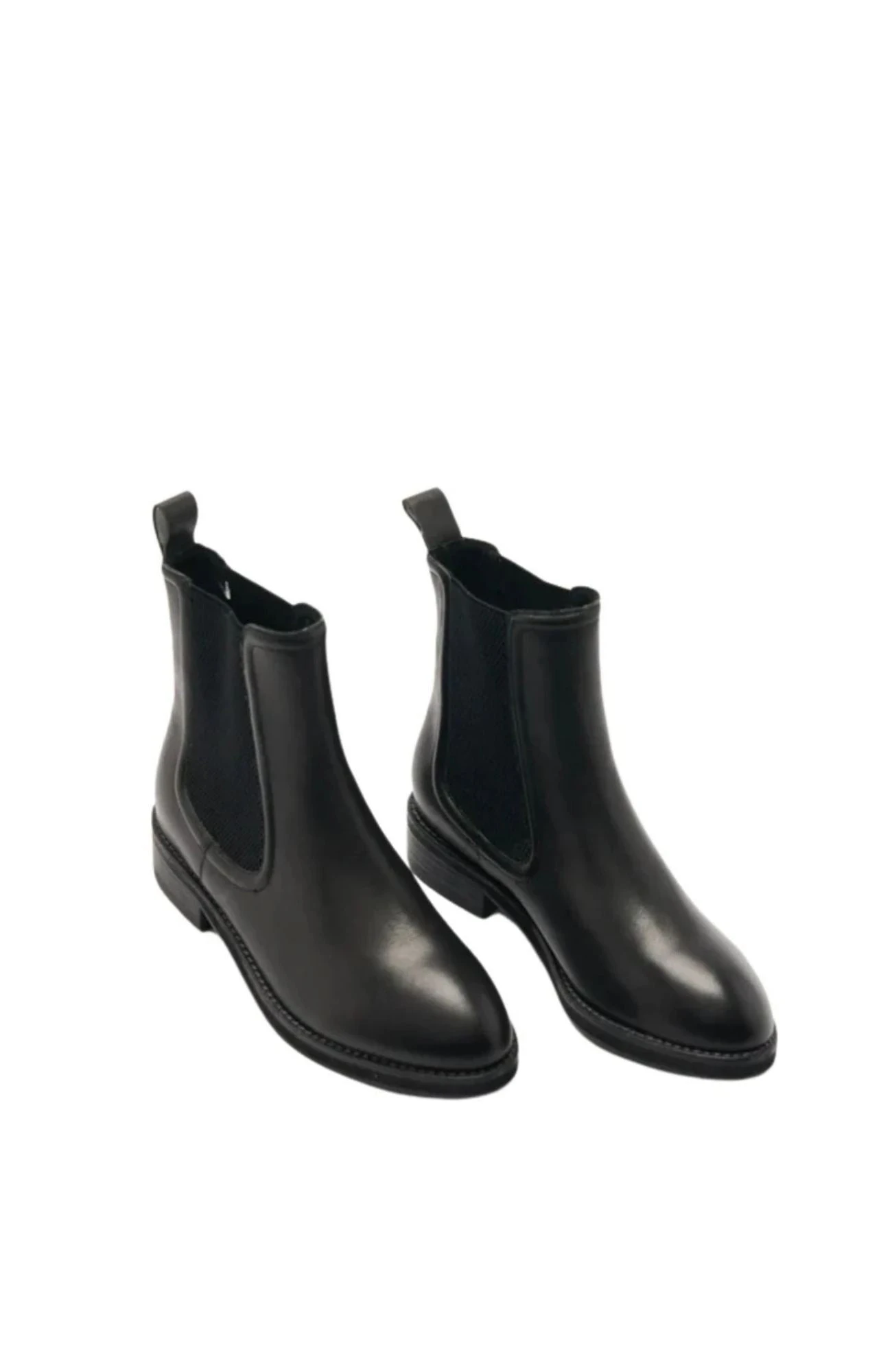 Cora Leather Boot Black 2 Cora Leather Boot Black - Image 2