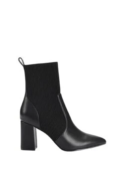 Mayah Knit Ankle Boot Black