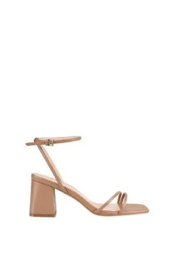 Stevie Block Heel Sandal Dark Camel