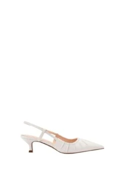 Lucius Slingback Kitten Heels Chalk