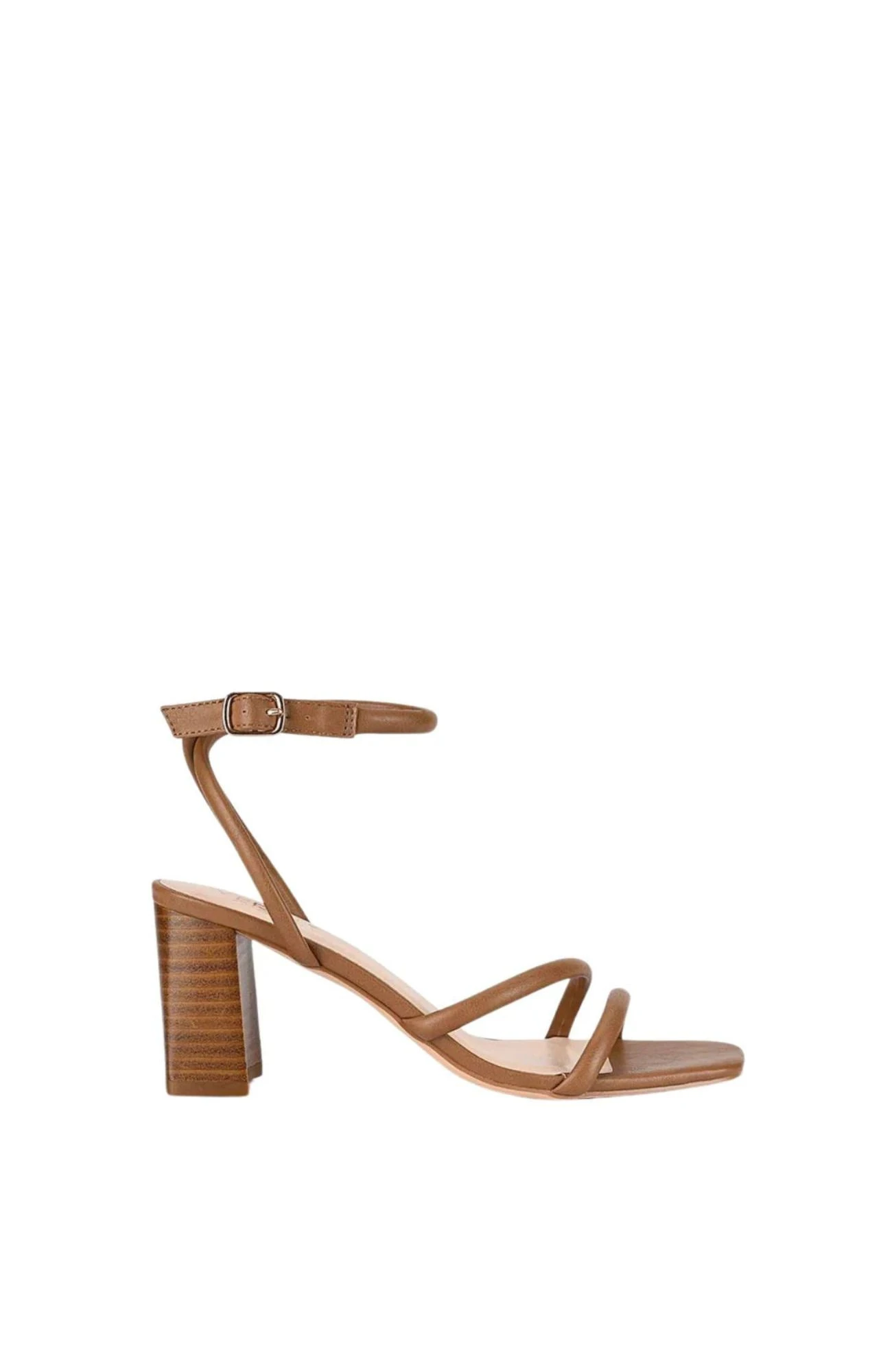 Nadia Block Heel Sandal Tan 1 Nadia Block Heel Sandal Tan