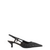 Lucius Slingback Kitten Heels Black