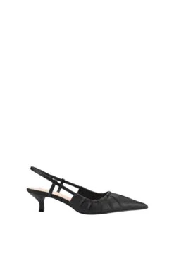 Lucius Slingback Kitten Heels Black