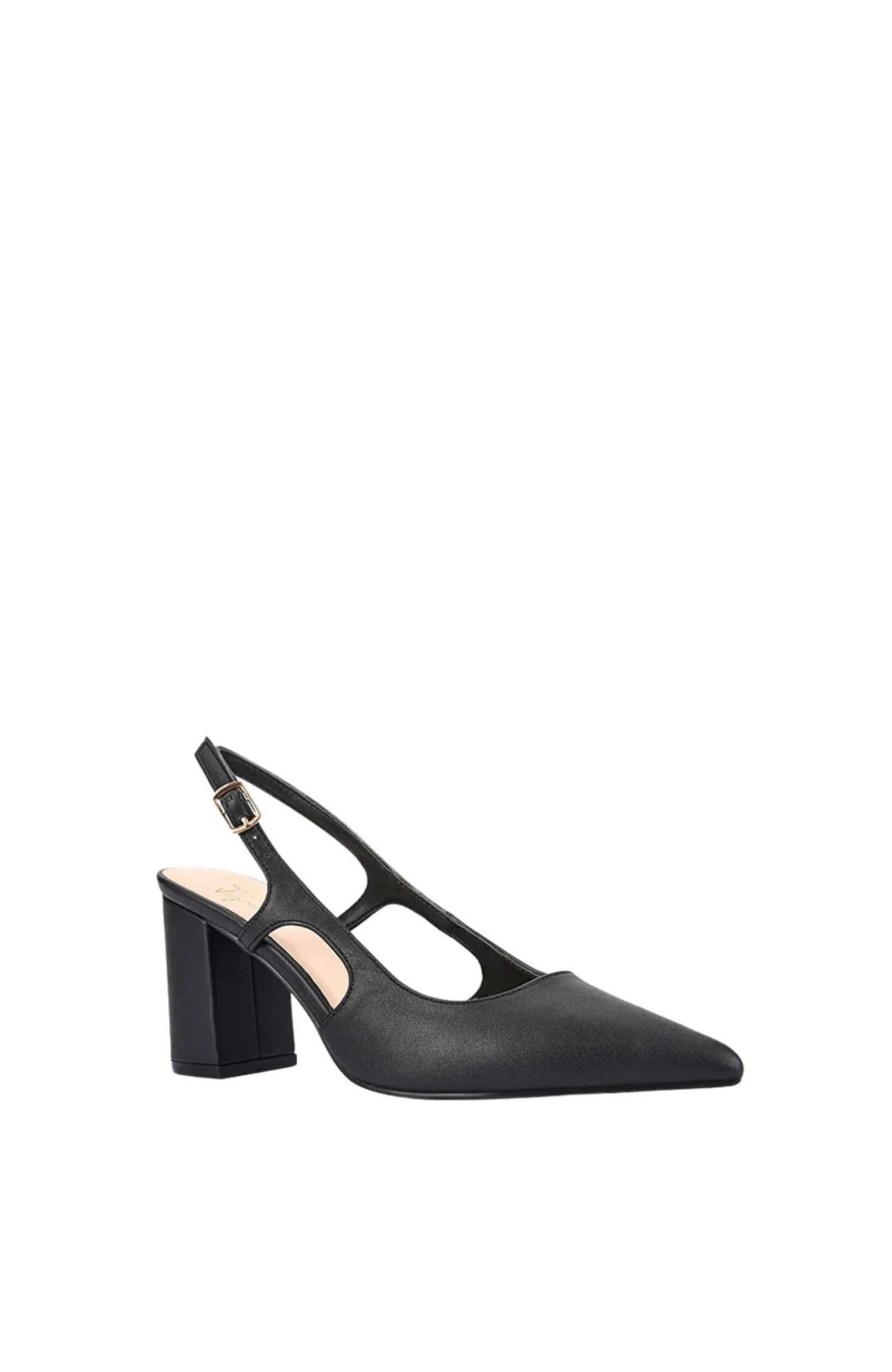 Elton Slingback Block Heels Black 2 Elton Slingback Block Heels Black - Image 2