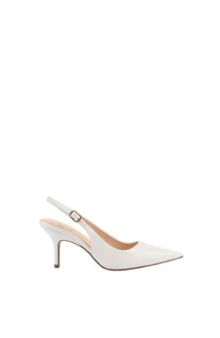 Shayley Slingback Stiletto Chalk White