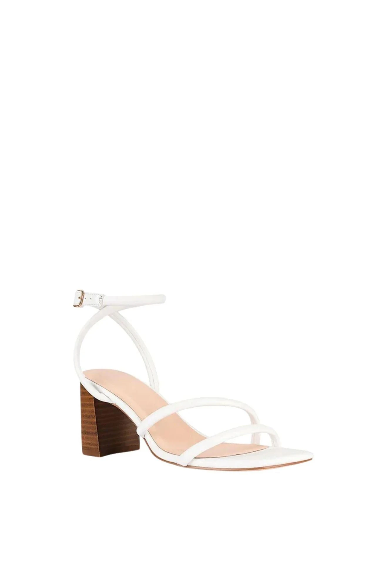 Nadia Block Heel Sandal White 2 Nadia Block Heel Sandal White - Image 2