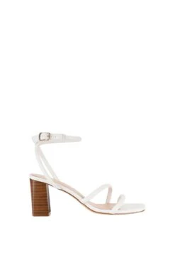Nadia Block Heel Sandal White