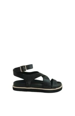 Pilar Leather Sandal Black