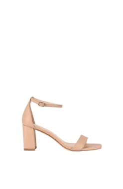 Neeka Block Heel Sandal Nude
