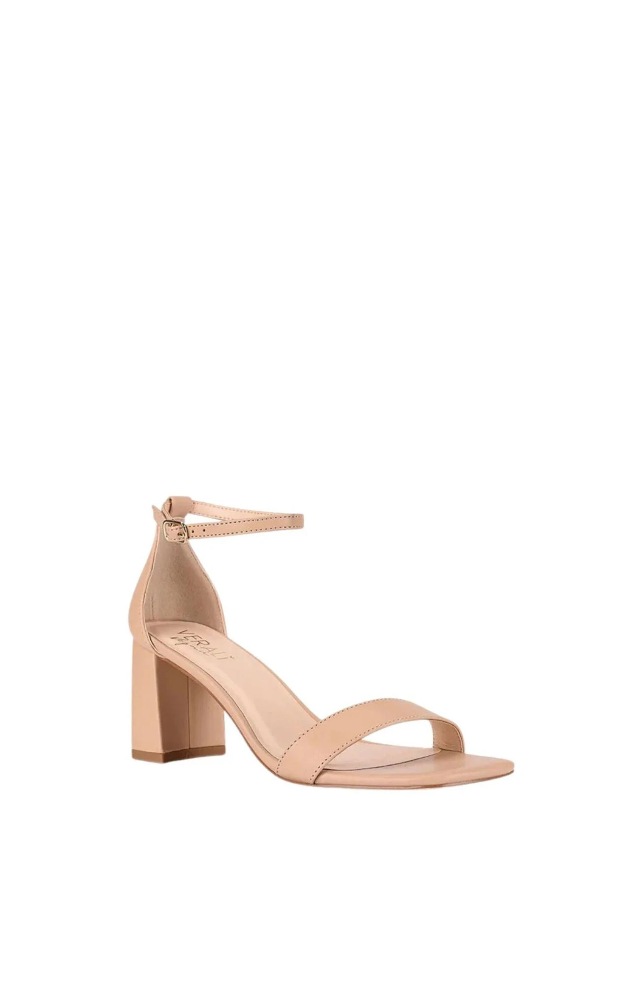 Neeka Block Heel Sandal Nude 2 Neeka Block Heel Sandal Nude - Image 2