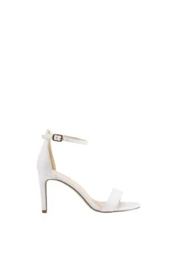 Mattie Strappy Heel White Smooth