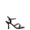 Persimmon Strappy Sandals Black Smooth