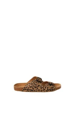 Bailey Slide Tan Leopard