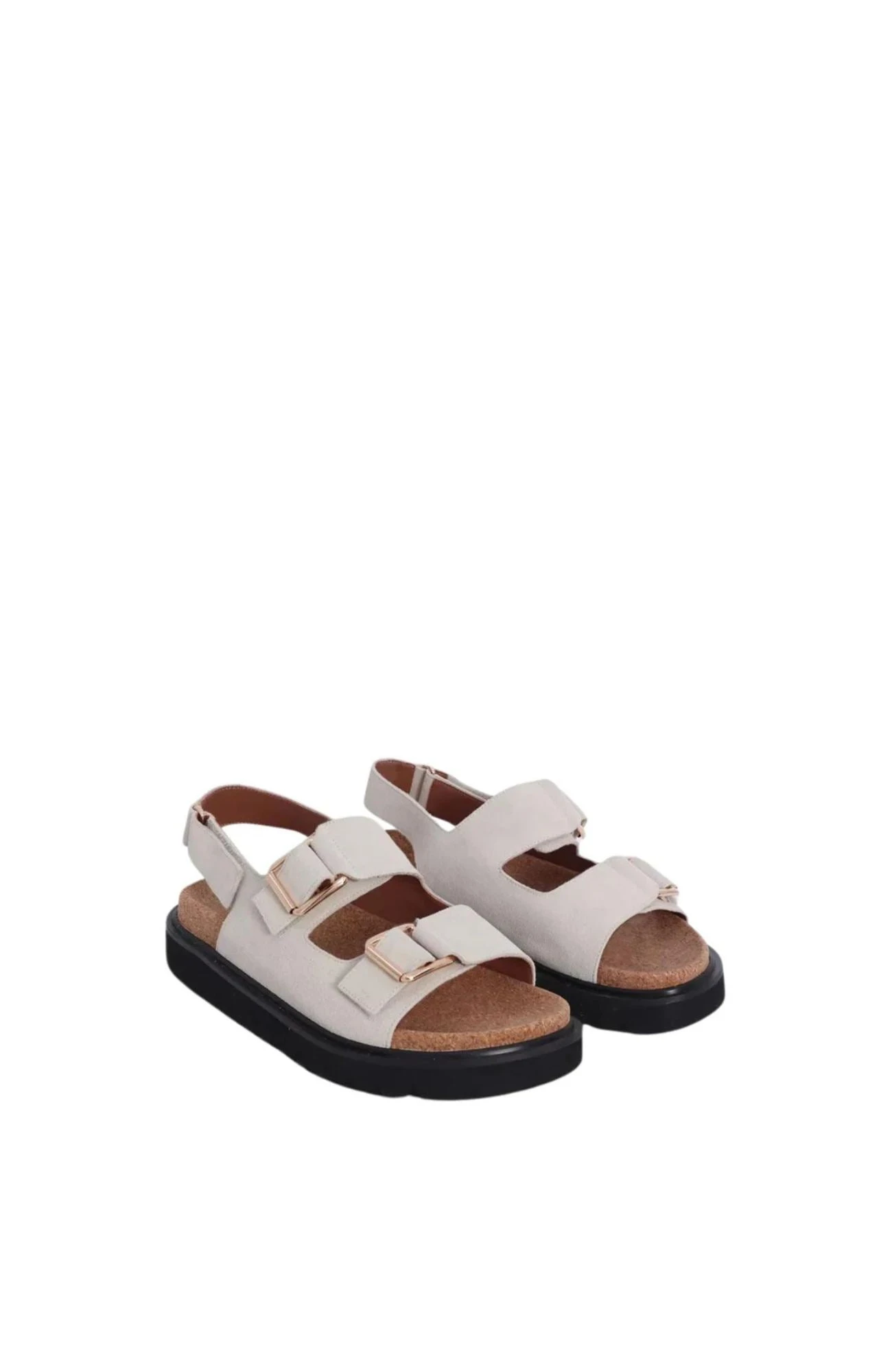 Tulum Sandal Off White Cow Suede 2 Tulum Sandal Off White Cow Suede - Image 2