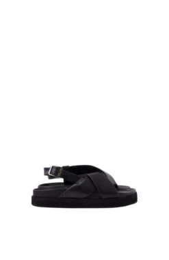 Mya Leather Sandal Black