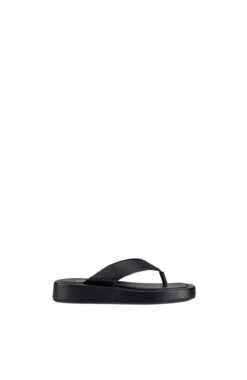 Bouncer II Flatform Thongs Black Smooth