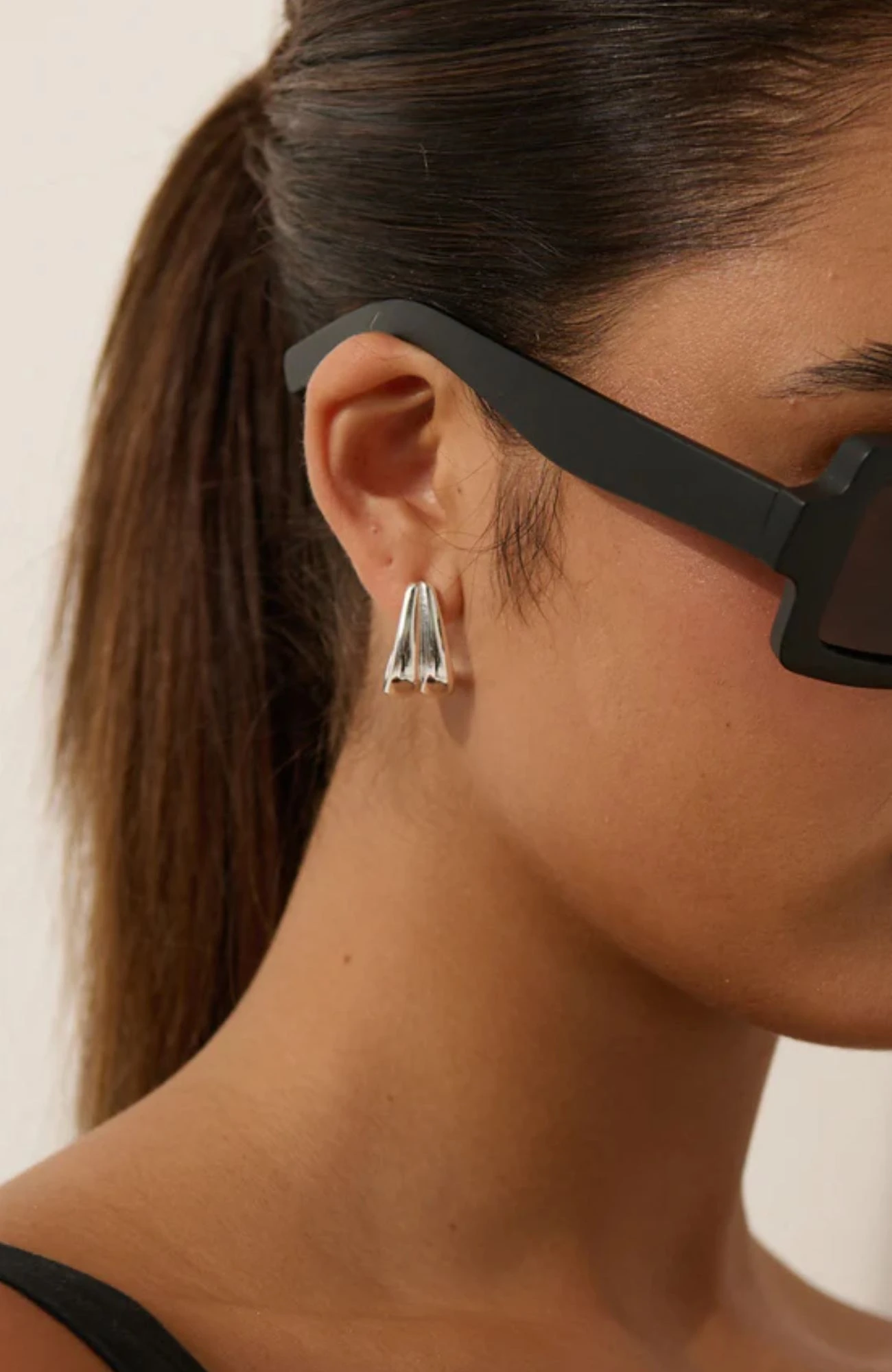 Ina Earrings Silver 2 Ina Earrings Silver - Image 2