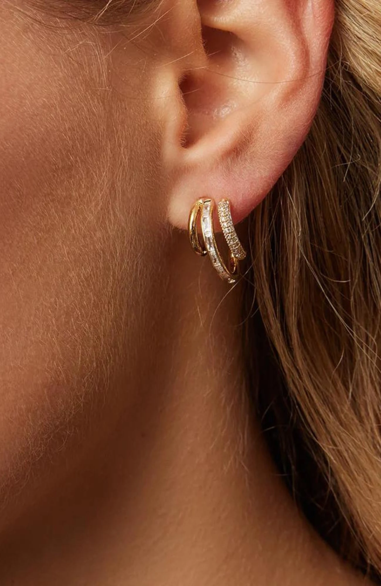 Seraphine Earrings Gold 2 Seraphine Earrings Gold - Image 2