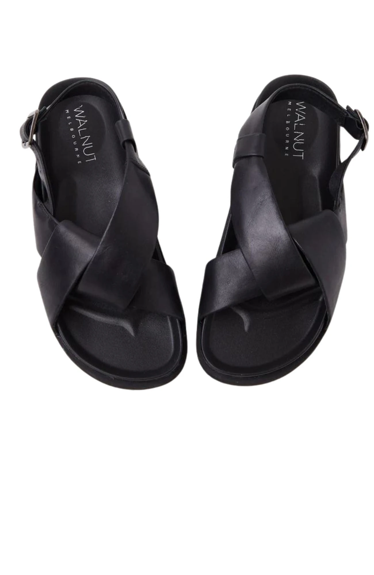 Mya Leather Sandal Black 3 Mya Leather Sandal Black - Image 3