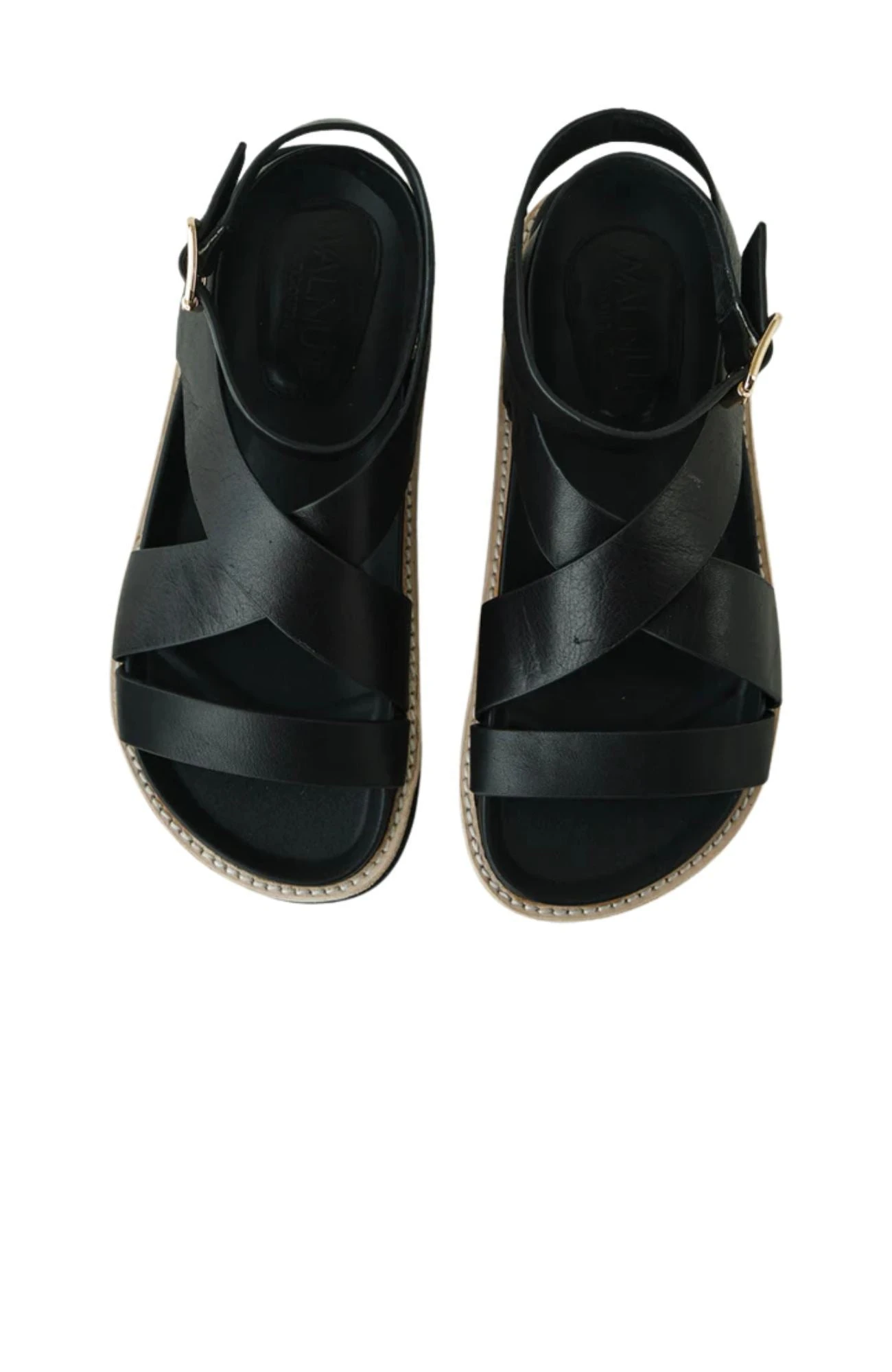 Pilar Leather Sandal Black 3 Pilar Leather Sandal Black - Image 3