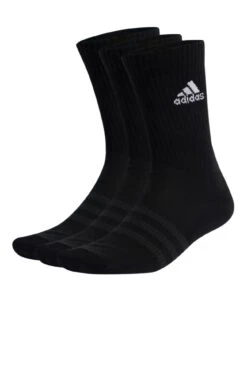ADIDAS Cushioned Crew Socks 3PK Black White