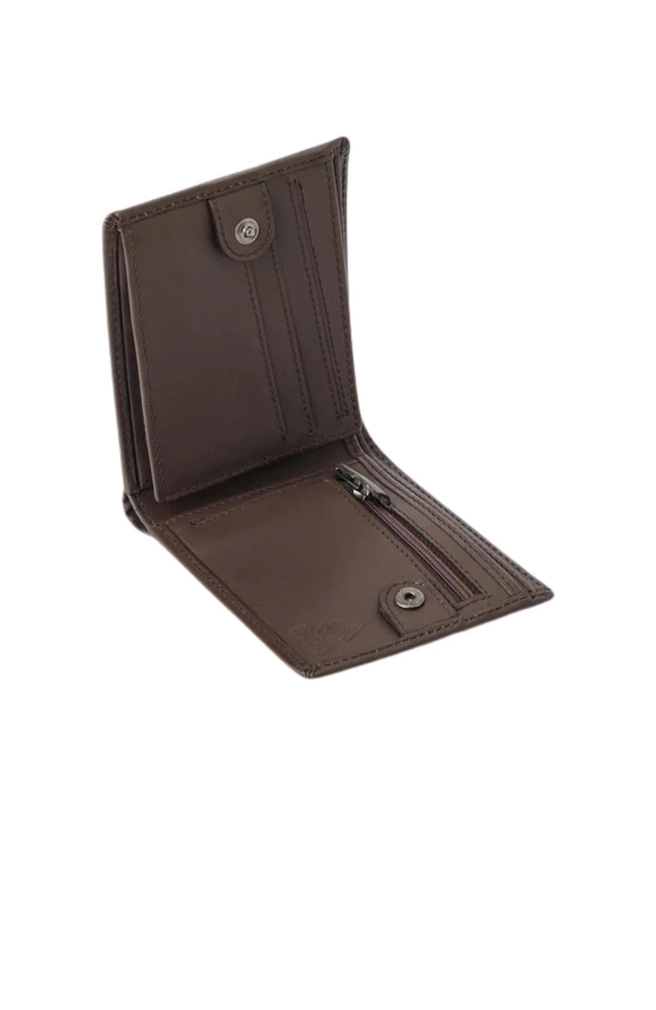 Volcom Single Stone Leather Wallet Dark Brown 3 Volcom Single Stone Leather Wallet Dark Brown - Image 3
