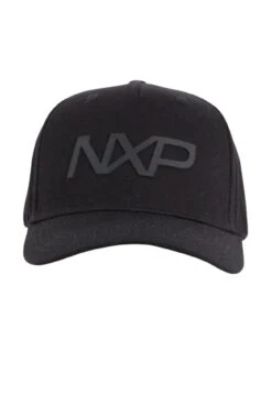 Sine 5 Panel Curved Peak Cap Jet Black