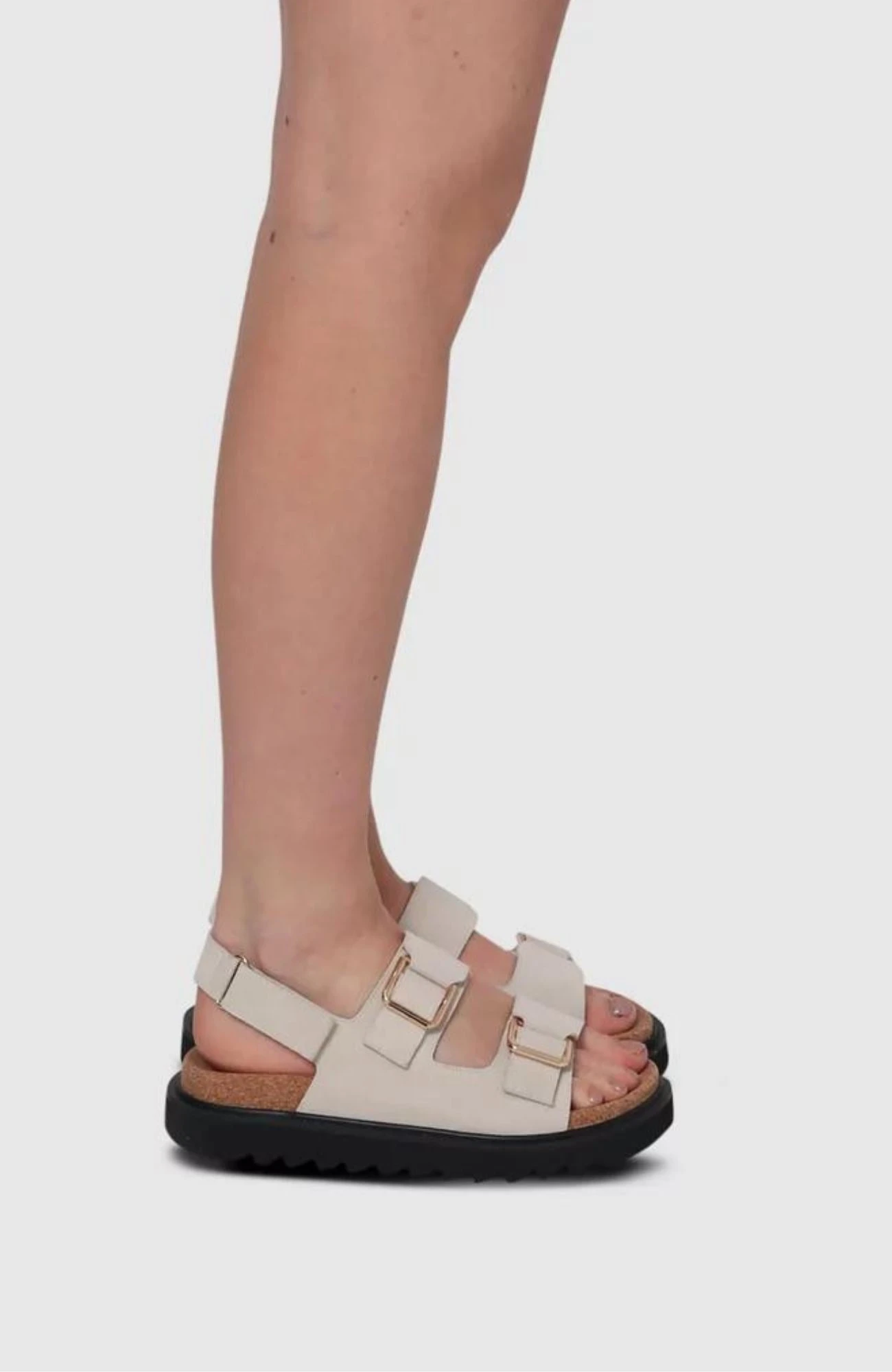 Tulum Sandal Off White Cow Suede 4 Tulum Sandal Off White Cow Suede - Image 4