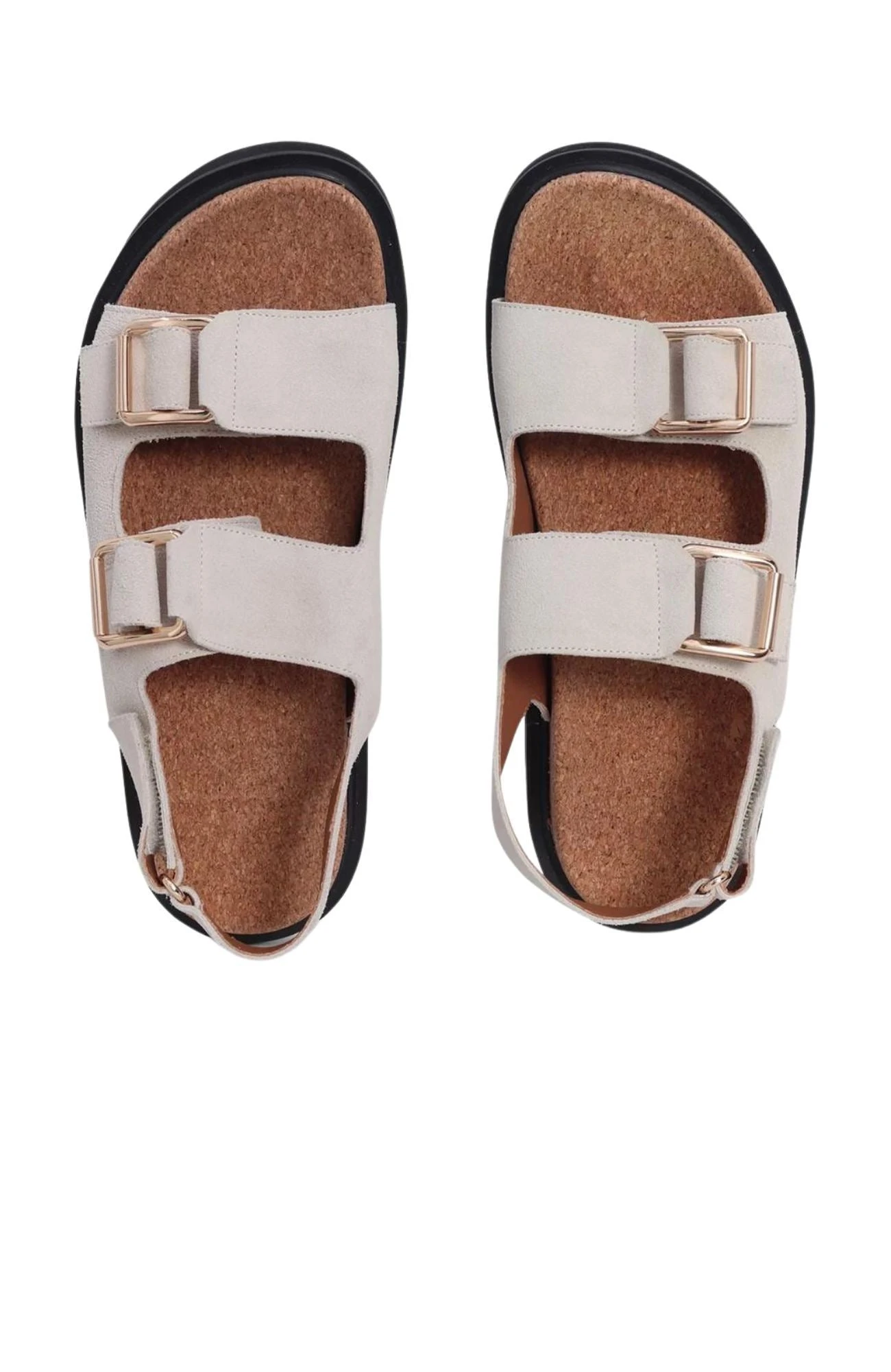 Tulum Sandal Off White Cow Suede 3 Tulum Sandal Off White Cow Suede - Image 3