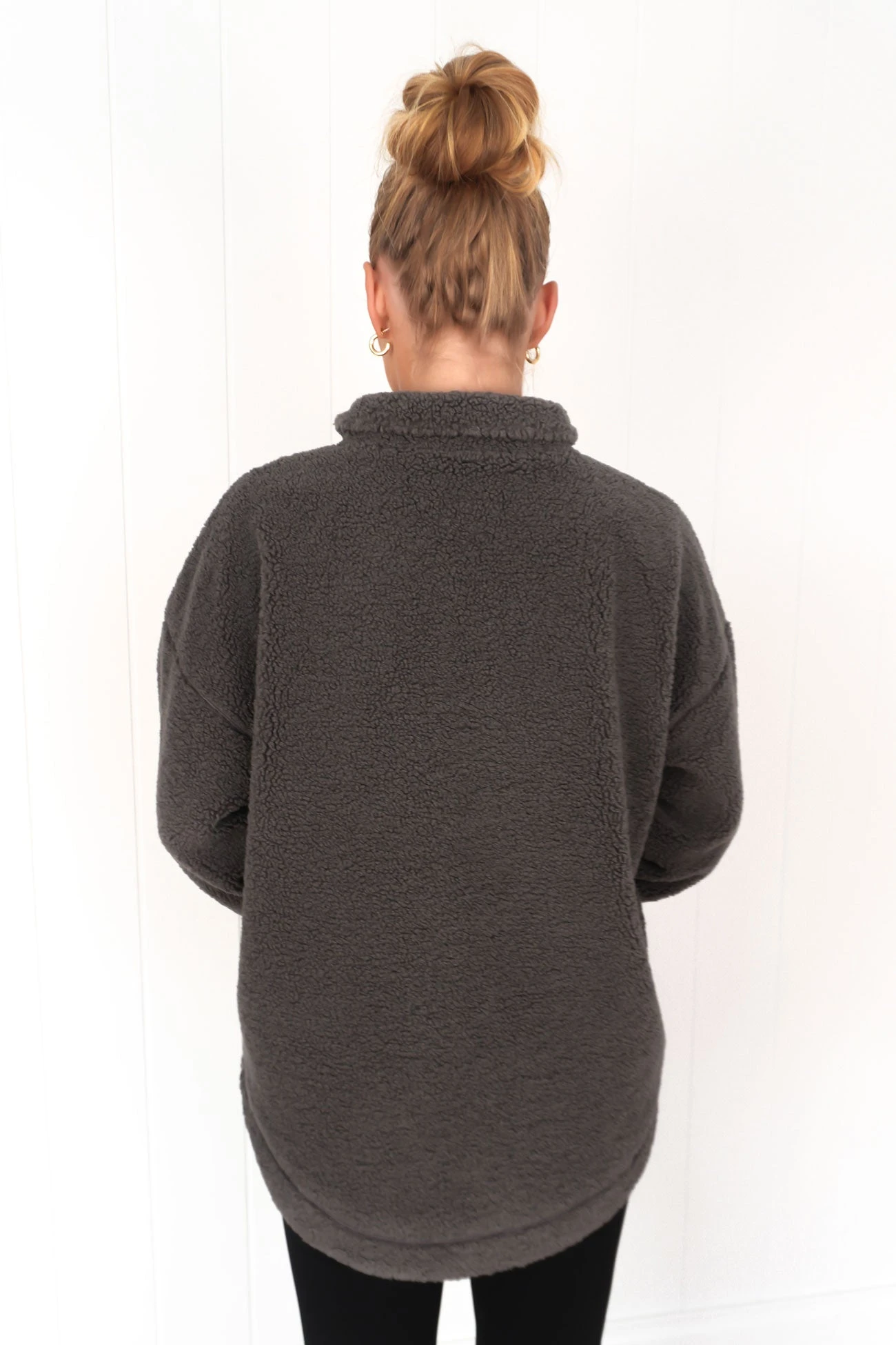 Ace Quarter Teddy Charcoal 7 Ace Quarter Teddy Charcoal - Image 7