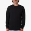 Adapted Waffle Long Sleeve Faded Black
