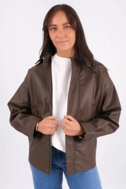 Alba PU Bomber Brown