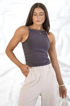 Alex Smooth Tank Charcoal 8 Alex Smooth Tank Charcoal -Jean Jail Shop Alex Smooth Tank Charcoal f4jpg