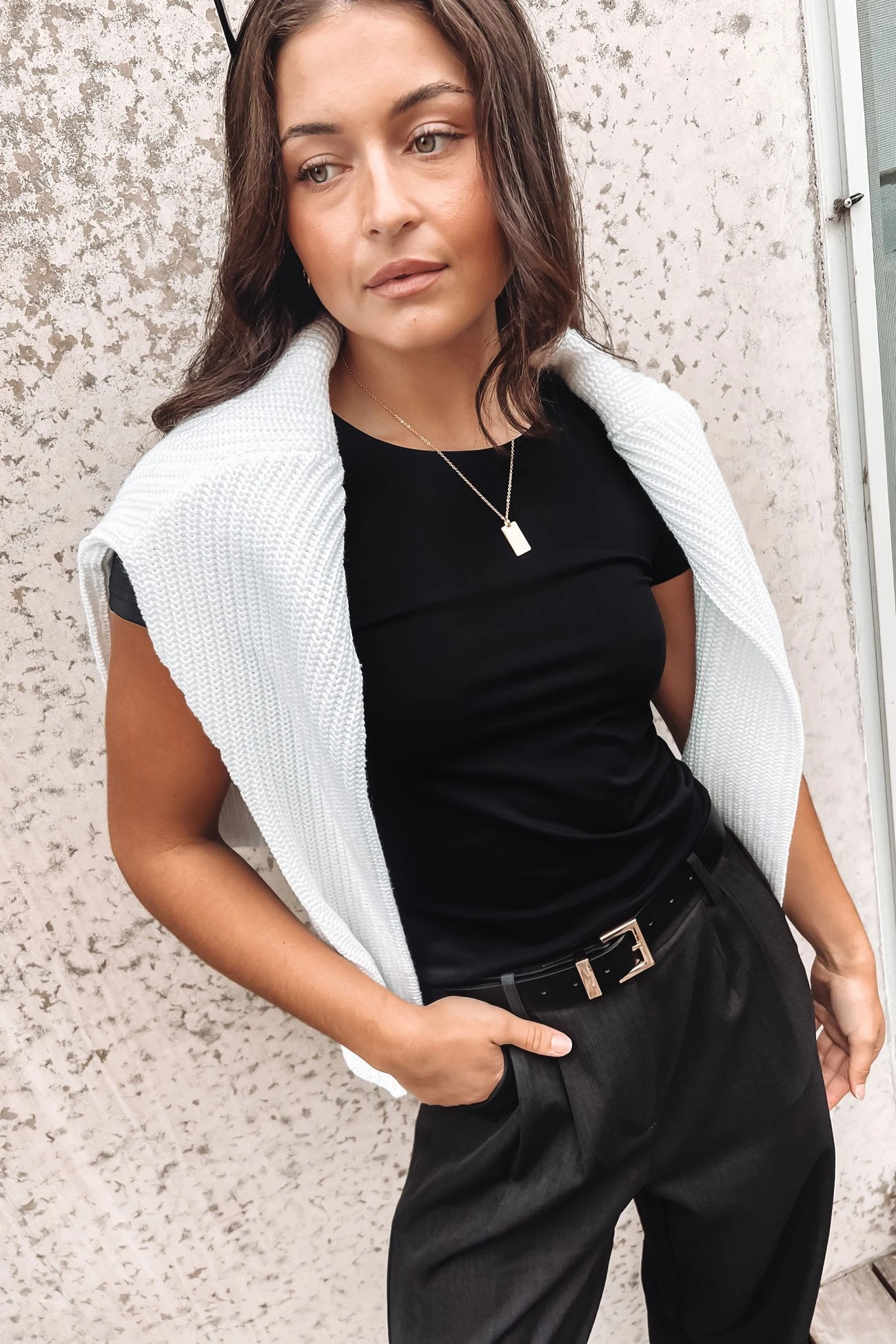 Alex Smooth Tee Black 2 Alex Smooth Tee Black - Image 2