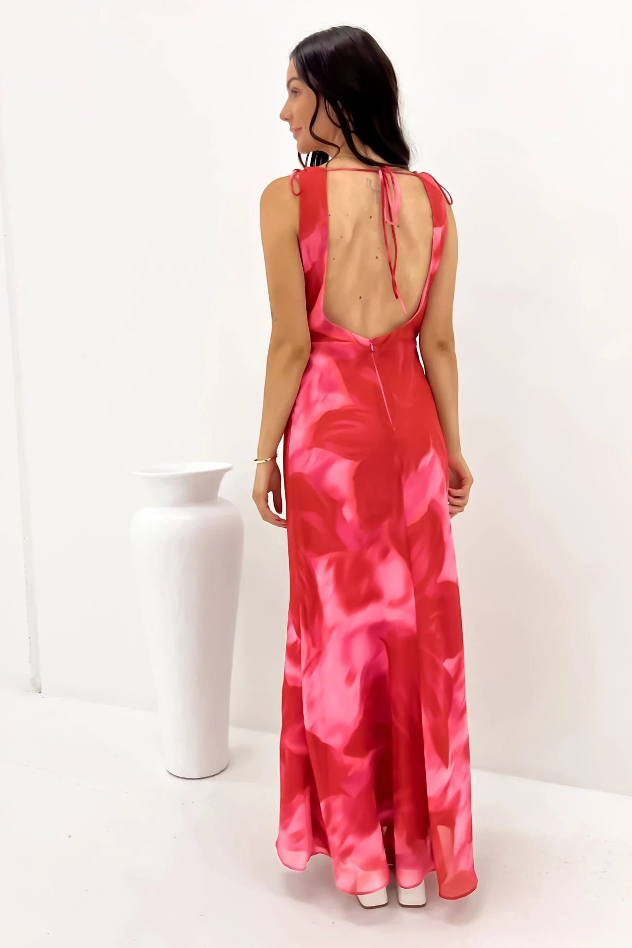 Alisa Maxi Dress Hibiscus 5 Alisa Maxi Dress Hibiscus - Image 5