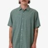 Ambient Connections Short Sleeve Shirt Chinois Green
