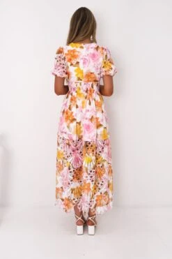 Angelicah Maxi Dress Pink Blossoms -Jean Jail Shop Angelicah Maxi Dress Pink Blossoms b2