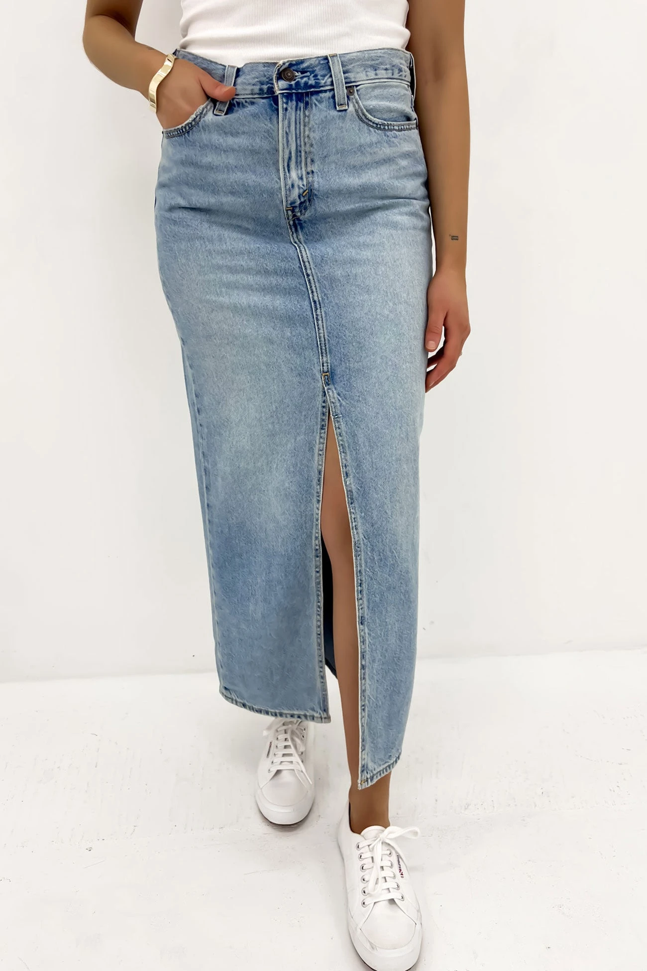 Levis Ankle Column Skirt Please Hold 2 Levis Ankle Column Skirt Please Hold - Image 2