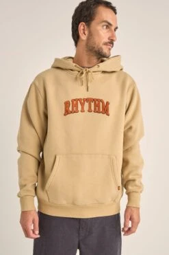 Rhythm Arch Heavyweight Fleece Hood Sand