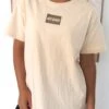 Asher Logo Tee Beige