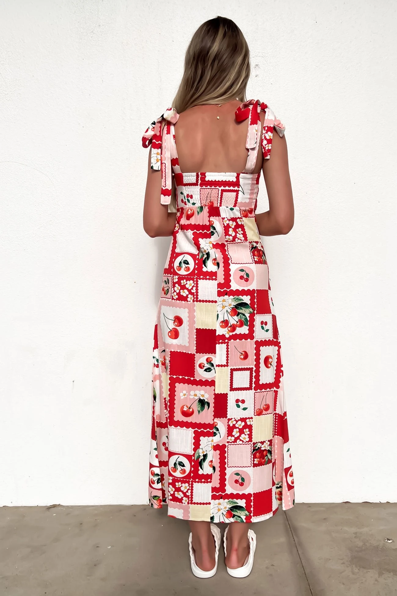 Avalynn Midi Dress Cherry 3 Avalynn Midi Dress Cherry - Image 3